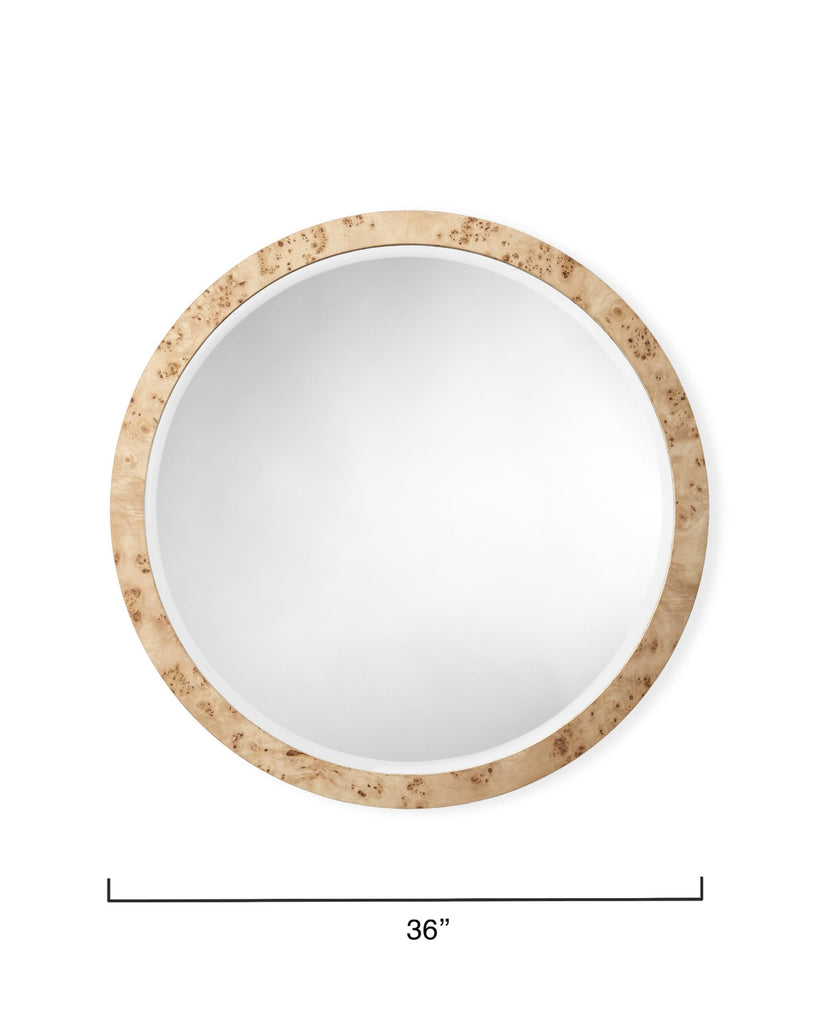 Jamie Young Chandler Round Mirror, Natural