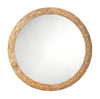 Jamie Young Relief Wood Carved Round Mirror