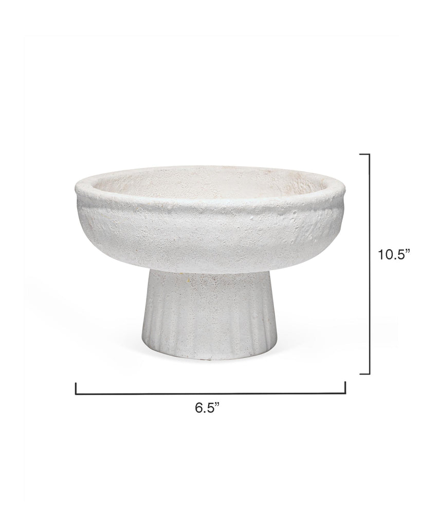 Jamie Young Aegean Ceramic Pedestal Bowl, Small