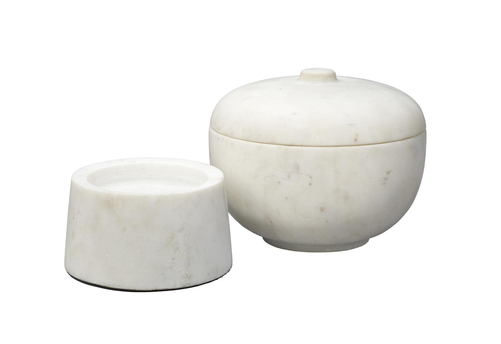 DecoratorsBest Bennett Marble Large Storage Bowl w/ Lid