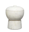 Decoratorsbest Bennett Marble Medium Storage Bowl W/ Lid