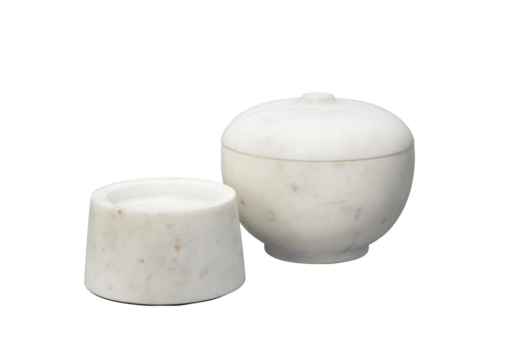 DecoratorsBest Bennett Marble Medium Storage Bowl w/ Lid