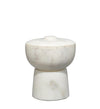 Decoratorsbest Bennett Marble Small Storage Bowl W/ Lid