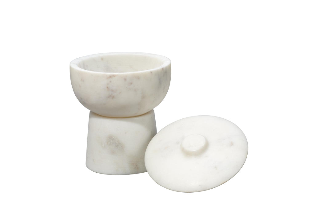 DecoratorsBest Bennett Marble Small Storage Bowl w/ Lid