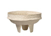 Decoratorsbest Field Cotton Mache Low Bowl, Cream