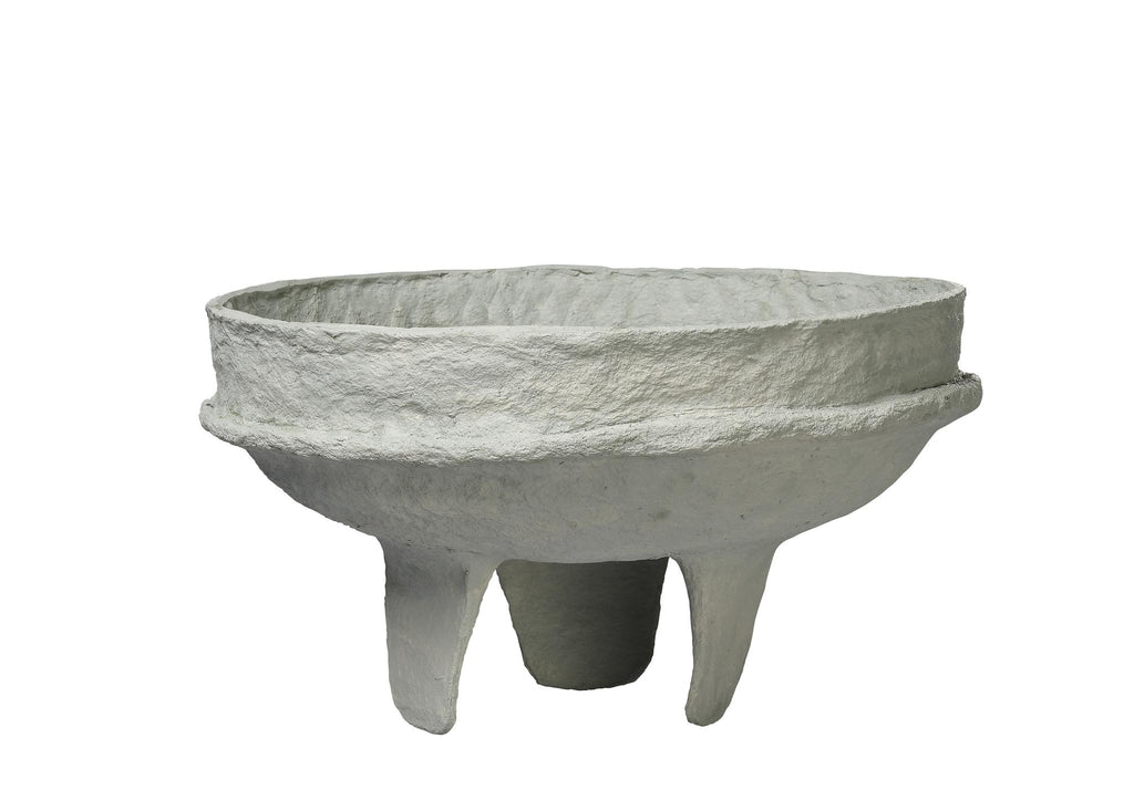 DecoratorsBest Field Cotton Mache Low Bowl, Green