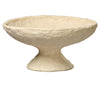 Decoratorsbest Garden Cotton Mache Pedestal Bowl, Cream