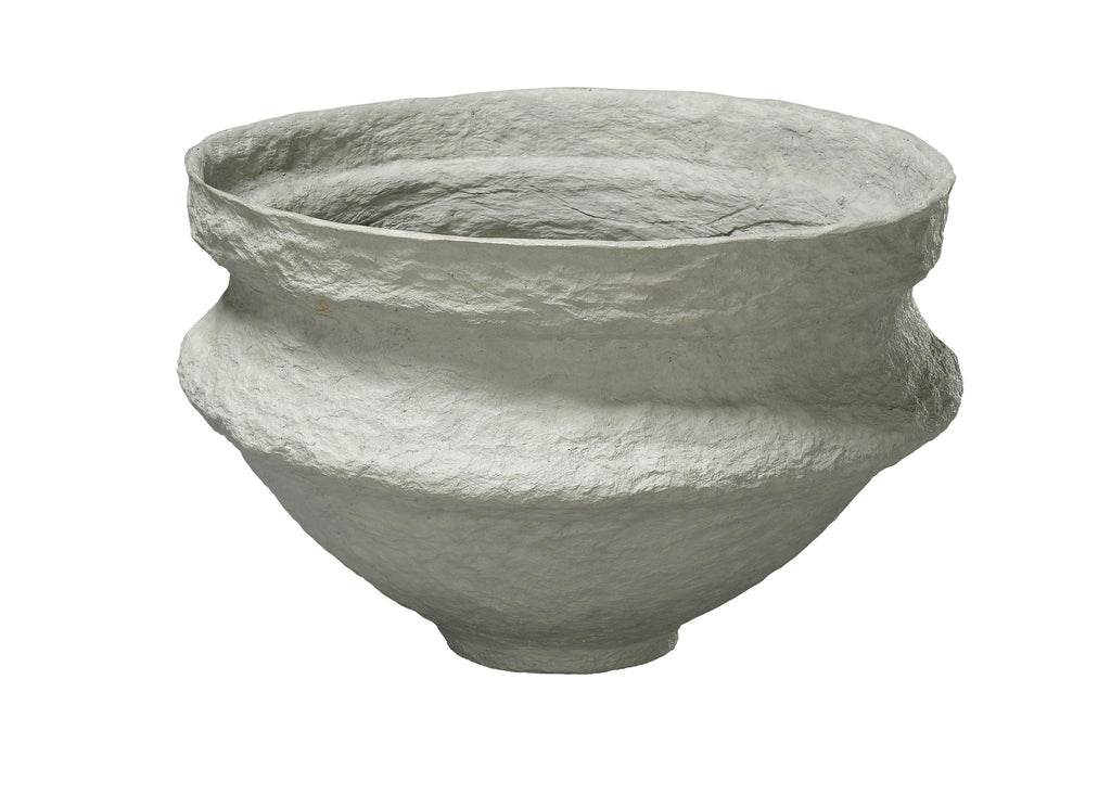 DecoratorsBest Landscape Cotton Mache Large Bowl, Green