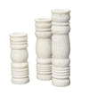 Decoratorsbest Monument Marble Candlesticks (Set Of 3)