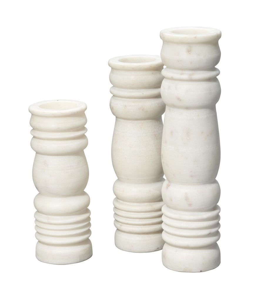 DecoratorsBest Monument Marble Candlesticks (set of 3)