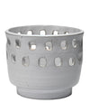 Decoratorsbest Perforated Ceramic Pot, White