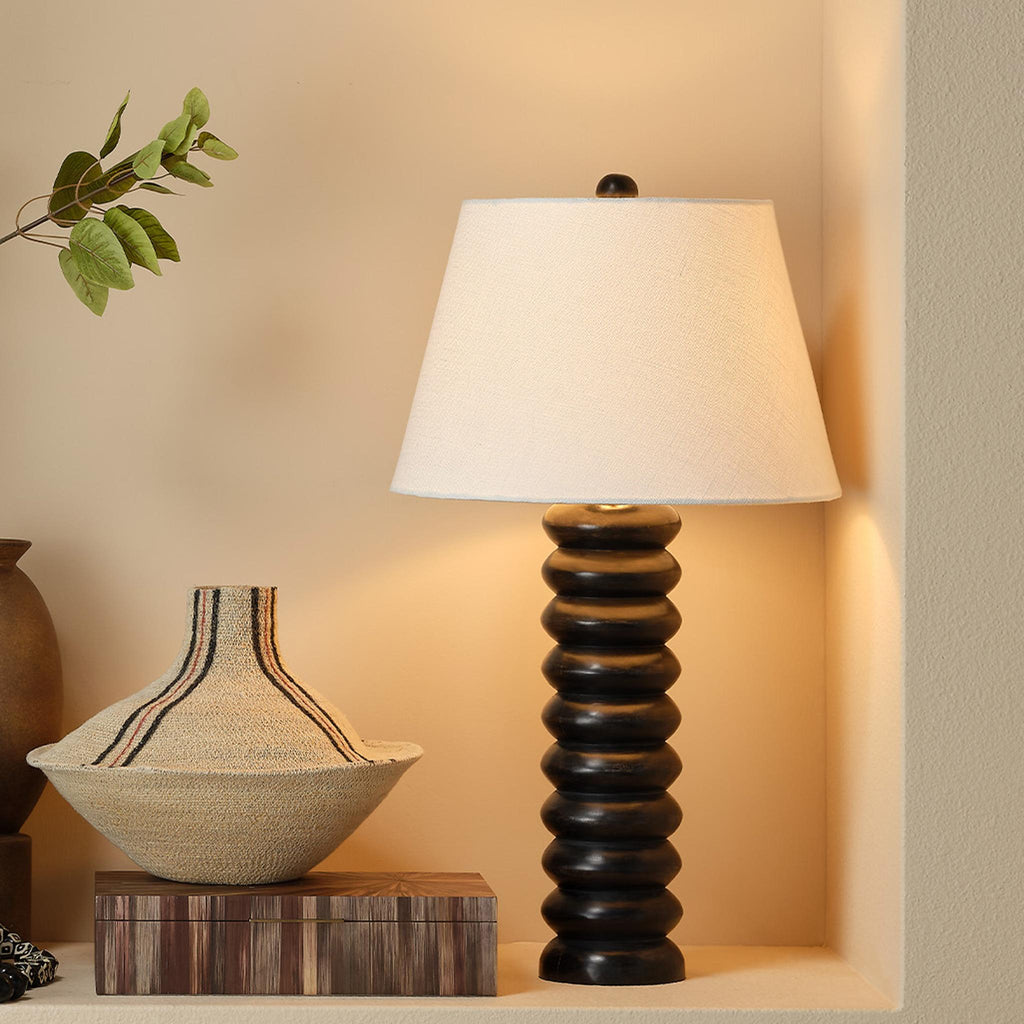 DecoratorsBest Abacus Mango Wood Table Lamp