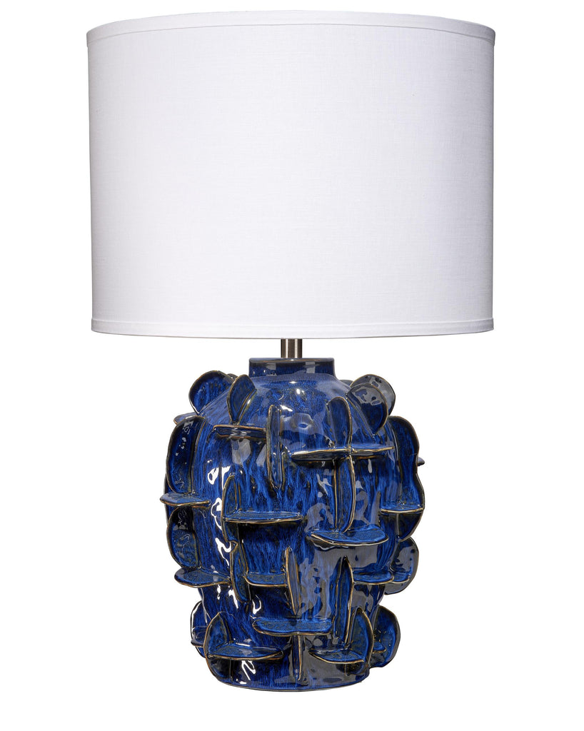 DecoratorsBest Helios Ceramic Table Lamp, Blue