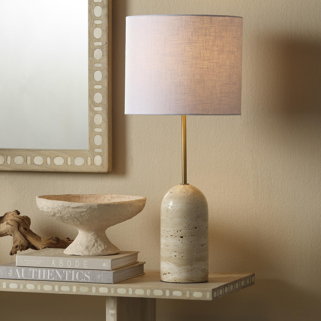 DecoratorsBest Holt Travertine Table Lamp