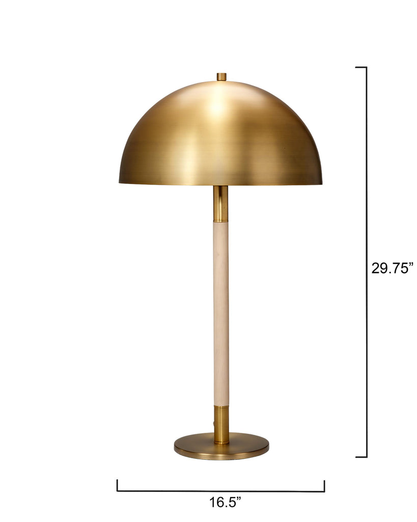 DecoratorsBest Merlin Wood and Metal Table Lamp