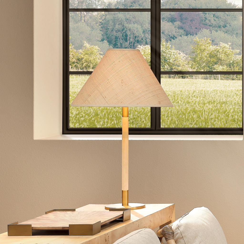 DecoratorsBest Morgana Wood and Metal Table Lamp