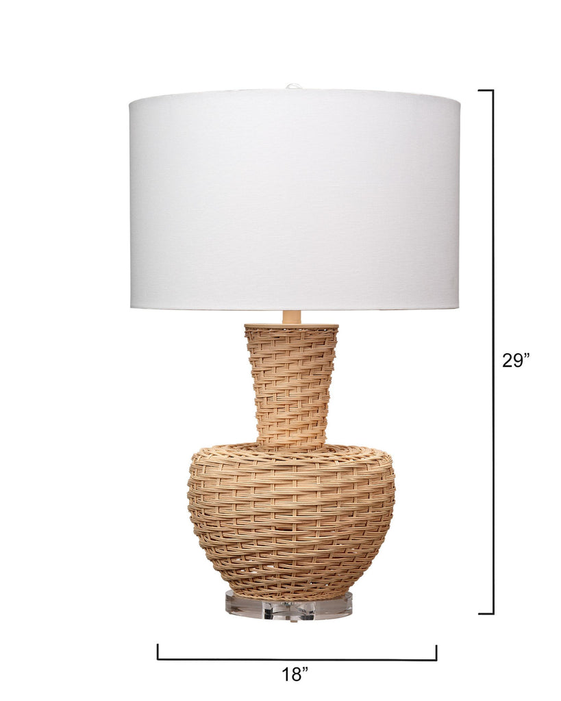 DecoratorsBest Portobello Rattan Table Lamp