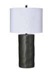 Decoratorsbest Undertow Ceramic Table Lamp, Charcoal