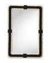 Decoratorsbest Contrast Jute Rectangle Mirror