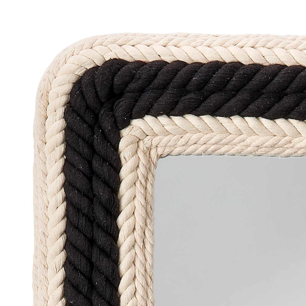 DecoratorsBest Contrast Jute Rectangle Mirror