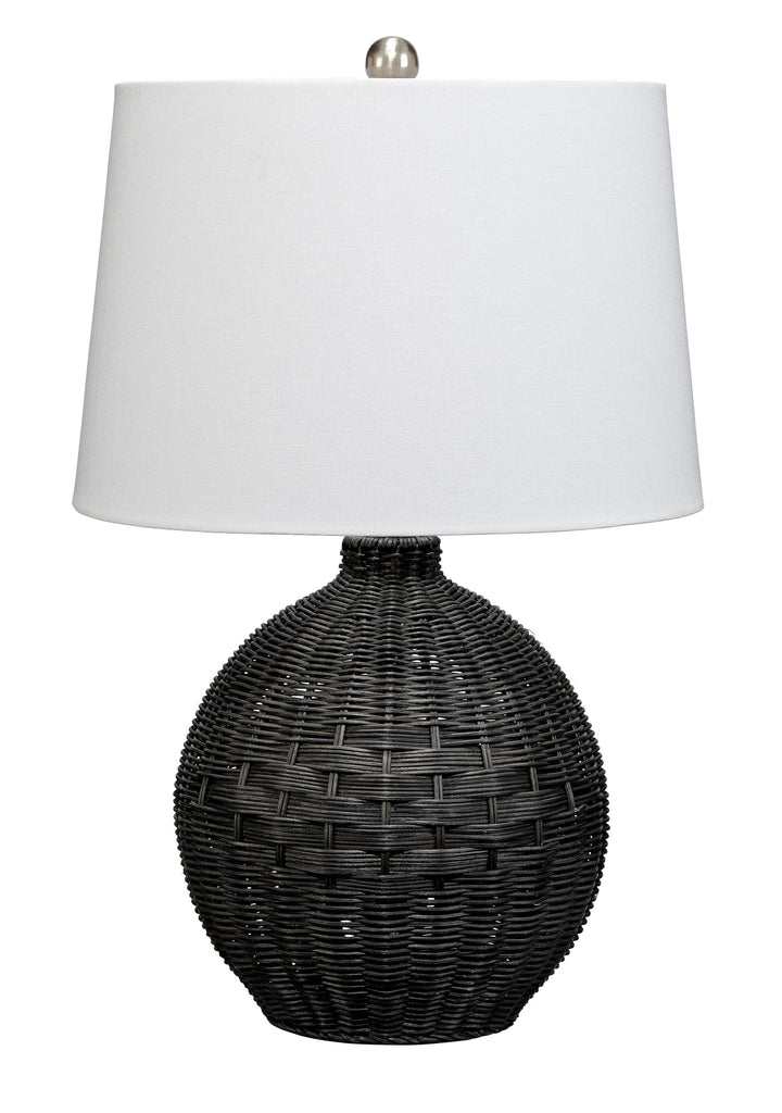 DecoratorsBest Cape Rattan Table Lamp, Black