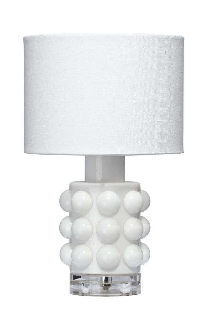 DecoratorsBest Seltzer Blown Glass Table Lamp, White