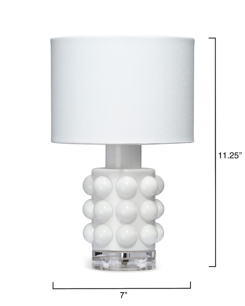 DecoratorsBest Seltzer Blown Glass Table Lamp, White