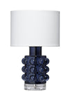 Decoratorsbest Seltzer Blown Glass Table Lamp, Blue