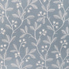 Lee Jofa Iris Embroidery Blue Drapery Fabric