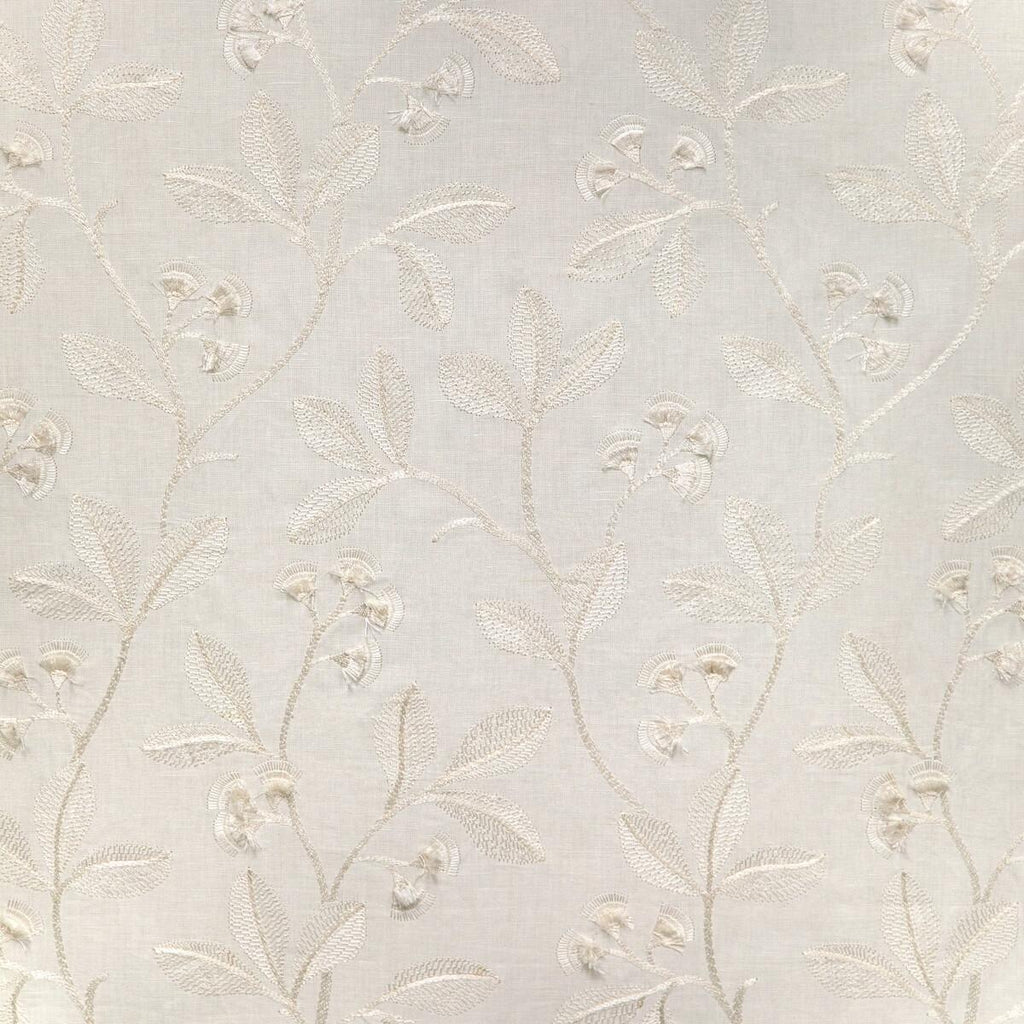 Lee Jofa IRIS EMBROIDERY IVORY Fabric