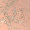 Brunschwig & Fils Bird And Thistle Ii Peach Drapery Fabric