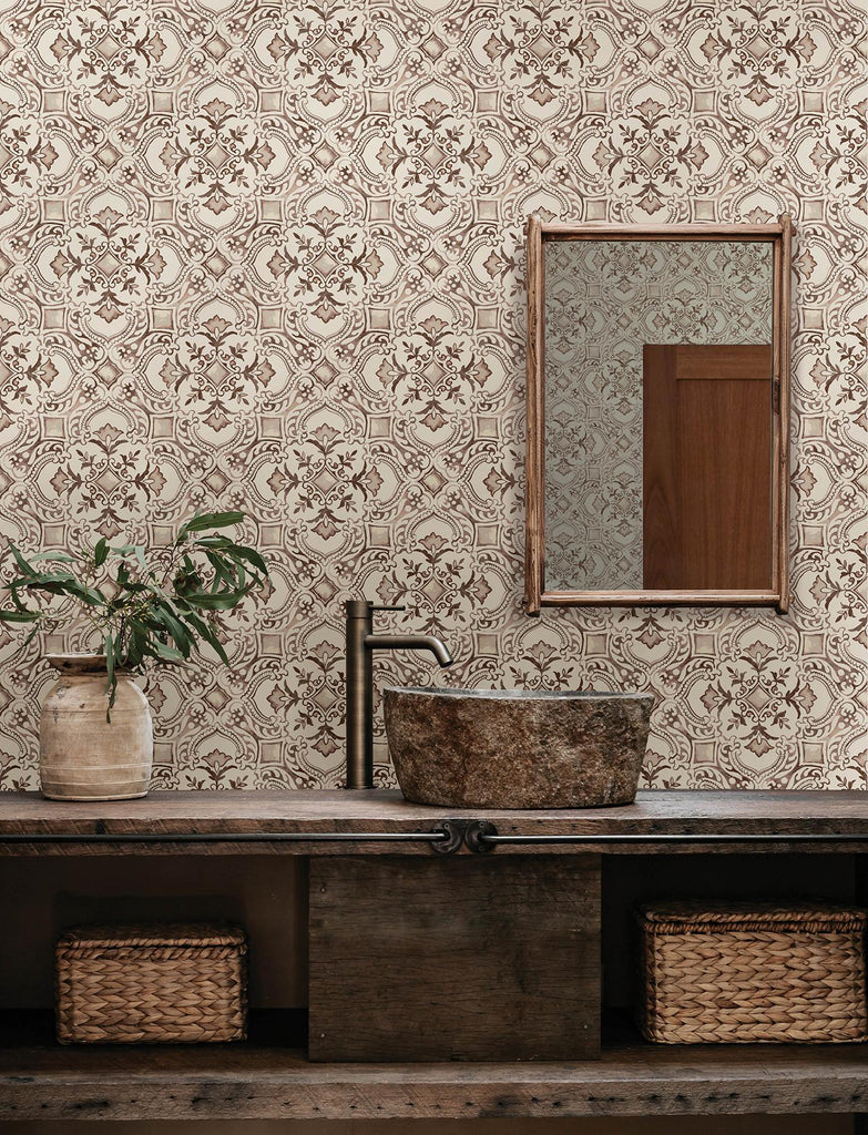 Brewster Home Fashions Geometrics Blush Wallpaper