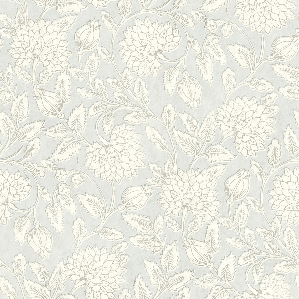 Brewster Home Fashions Jacobean Light Blue Wallpaper