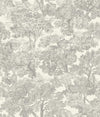 Brewster Home Fashions Trees Grey Wallpaper