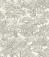 Brewster Home Fashions Chesapeake Wildflower Spinney Toile Grey Wallpaper