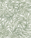 A-Street Prints Rhythmic Sage Leaf Wallpaper