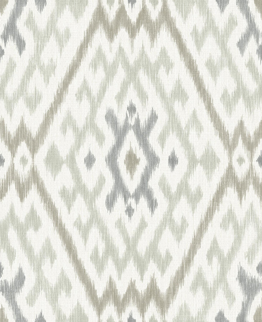 A-Street Prints Ikat Stone Wallpaper