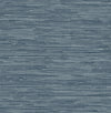 A-Street Prints Harmony Exhale Woven Faux Grasscloth Indigo Wallpaper