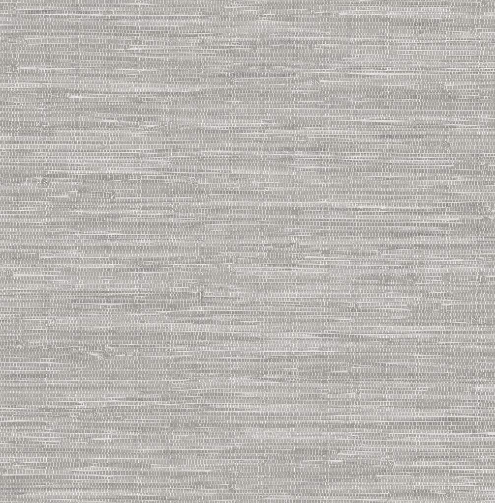 A-Street Prints Faux Grasscloth Light Grey Wallpaper