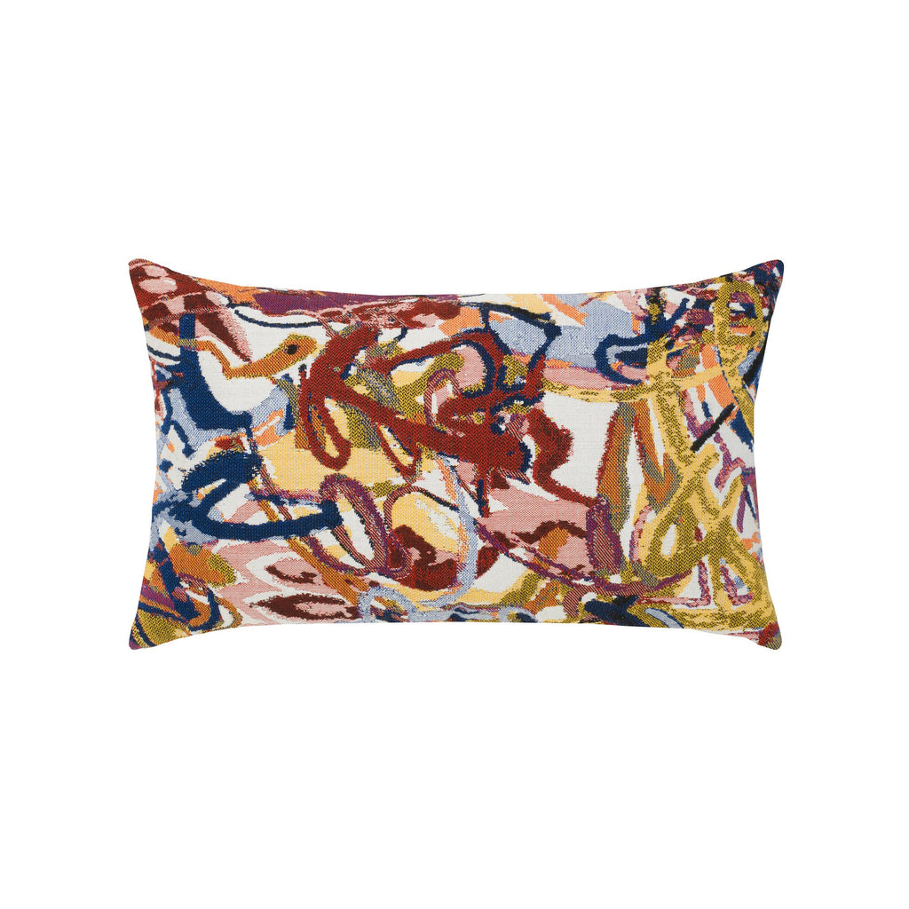 Elaine Smith Graffiti, Double Sided Multi 12" x 20" Pillow