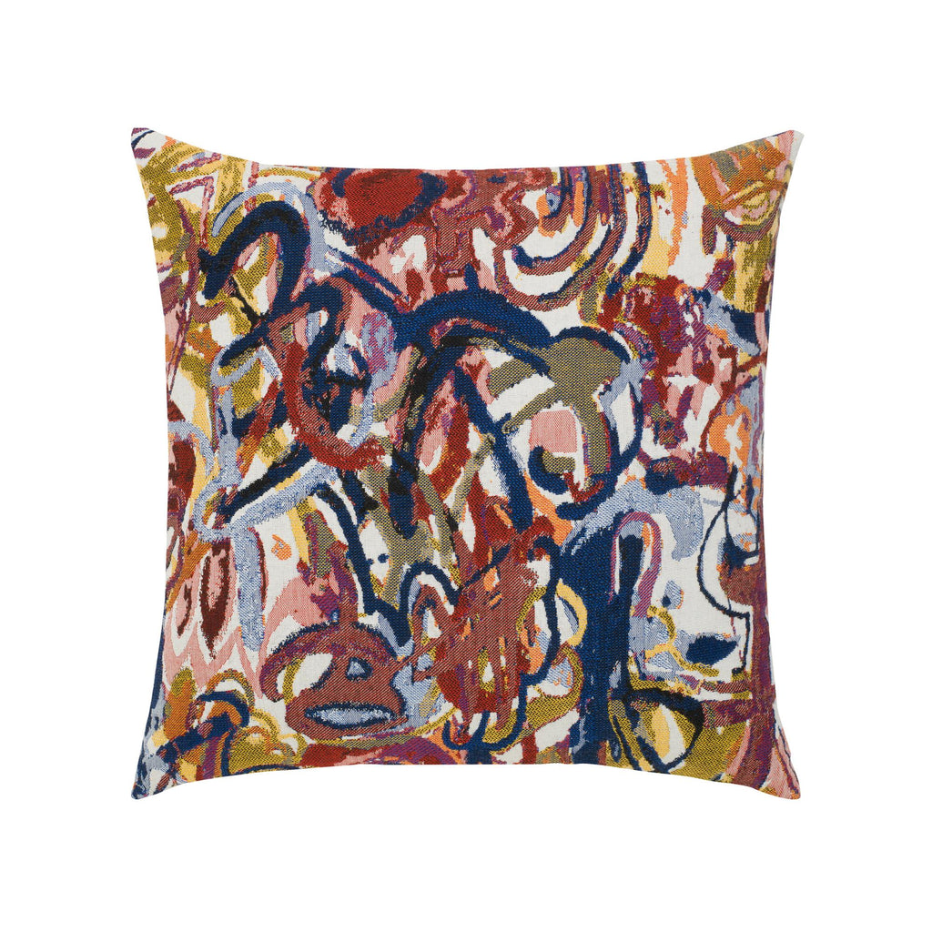 Elaine Smith Graffiti, Double Sided Multi 20" x 20" Pillow