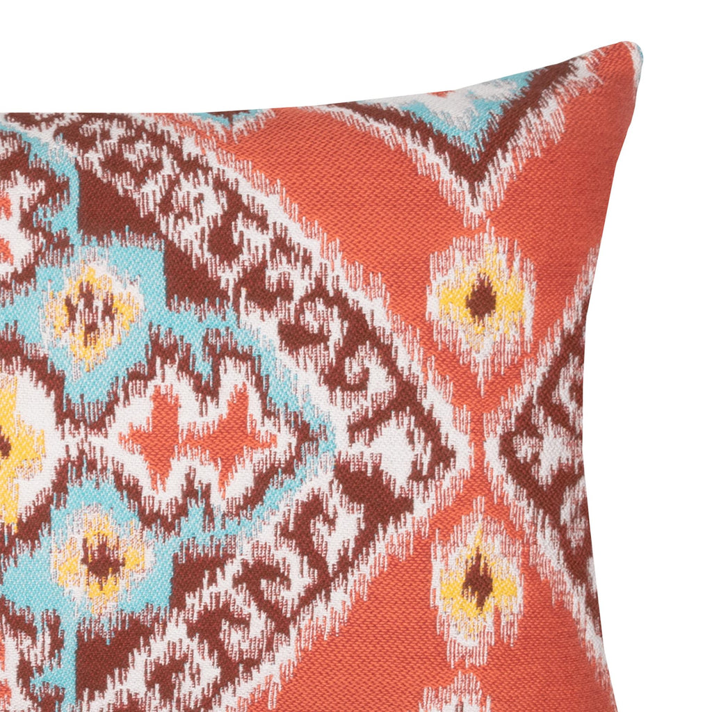 Elaine Smith Ikat Diamond Flame Red 12" x 20" Pillow