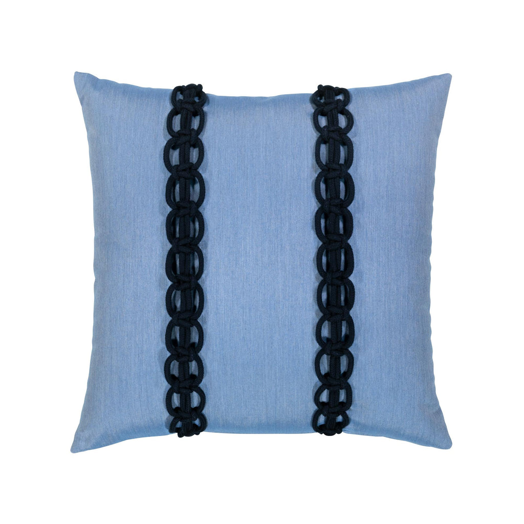 Elaine Smith Le Knot Ocean Blue 20" x 20" Pillow