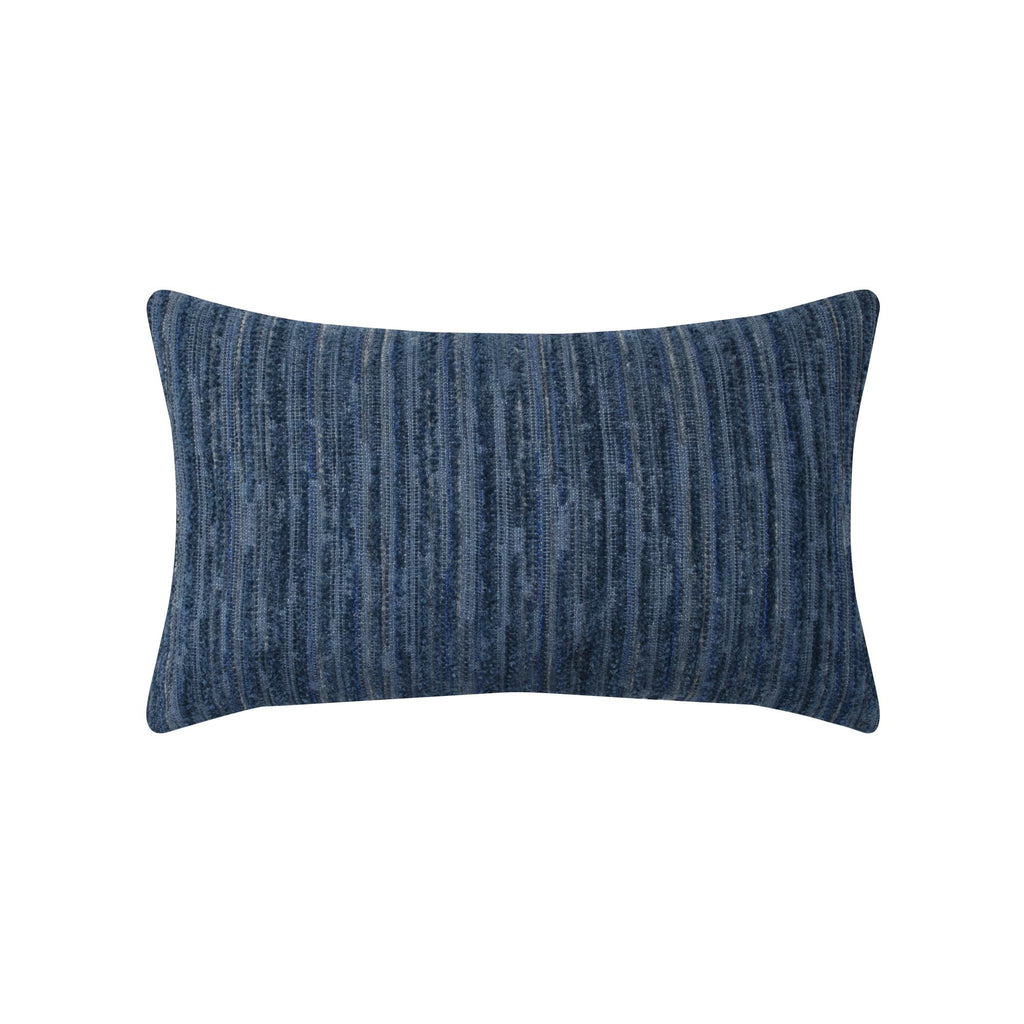 Elaine Smith Luxe Stripe Indigo Blue 12" x 20" Pillow