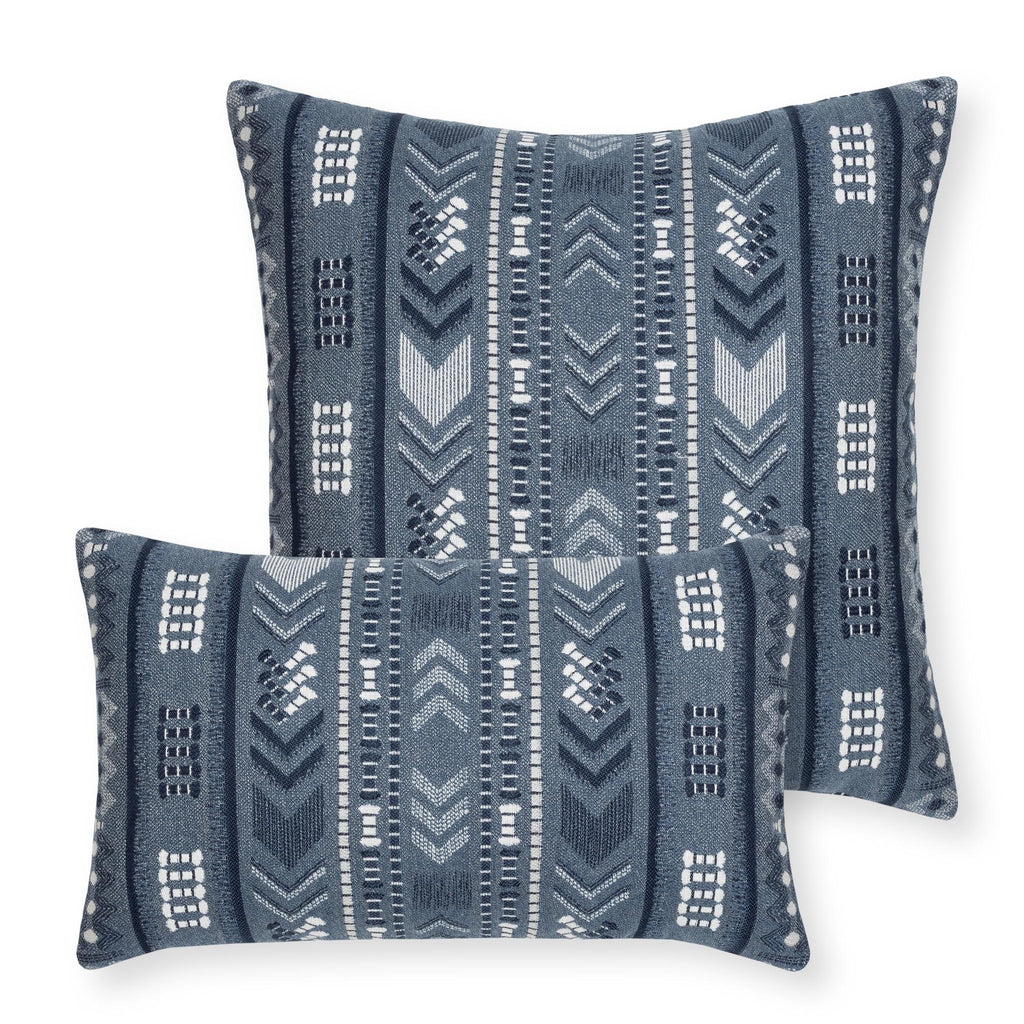 Elaine Smith Essence Denim Blue 20" x 20" Pillow