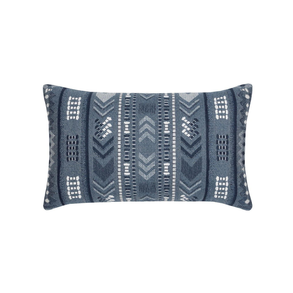 Elaine Smith Essence Denim Blue 12" x 20" Pillow