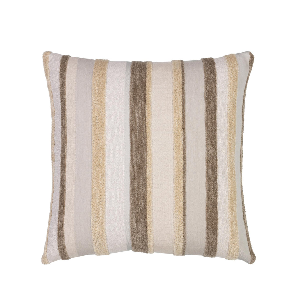 Elaine Smith Luxe Channel Latte Brown 20" x 20" Pillow