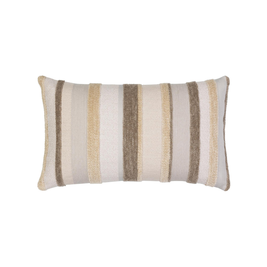 Elaine Smith Luxe Channel Latte Brown 12" x 20" Pillow