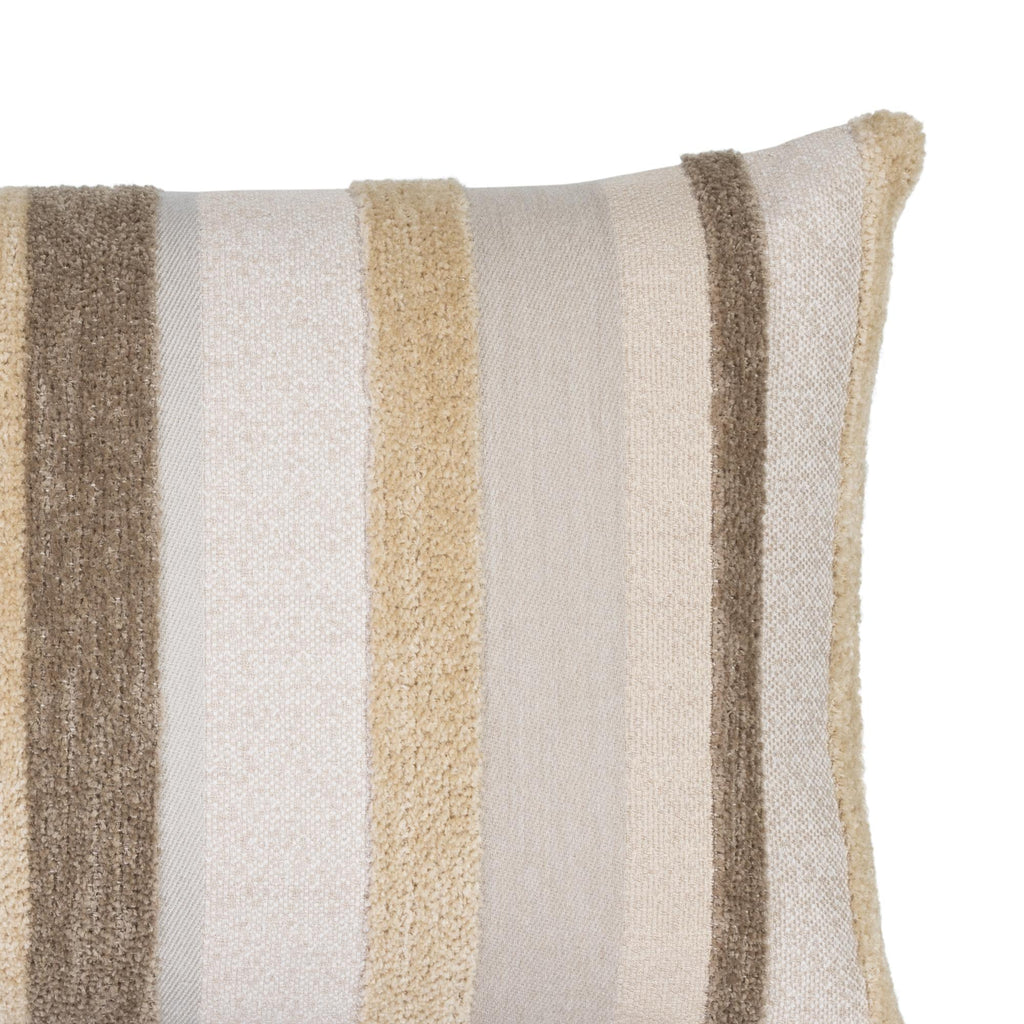 Elaine Smith Luxe Channel Latte Brown 12" x 20" Pillow