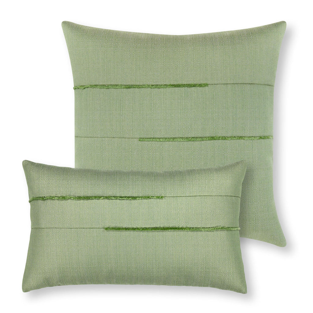 Elaine Smith Micro Fringe Meadow Green 12" x 20" Pillow